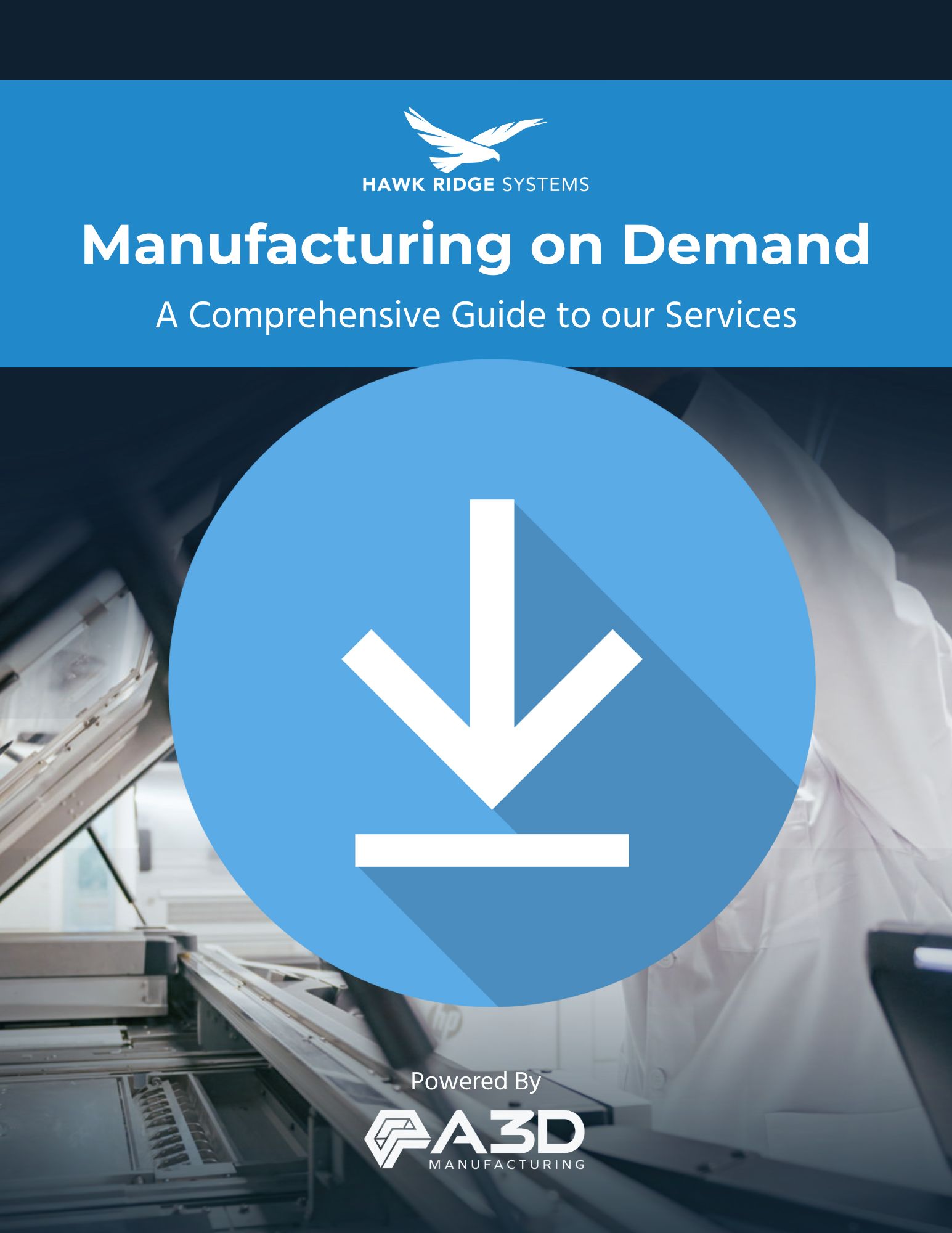 hawk ridge manufacturing on demand brochure cover page