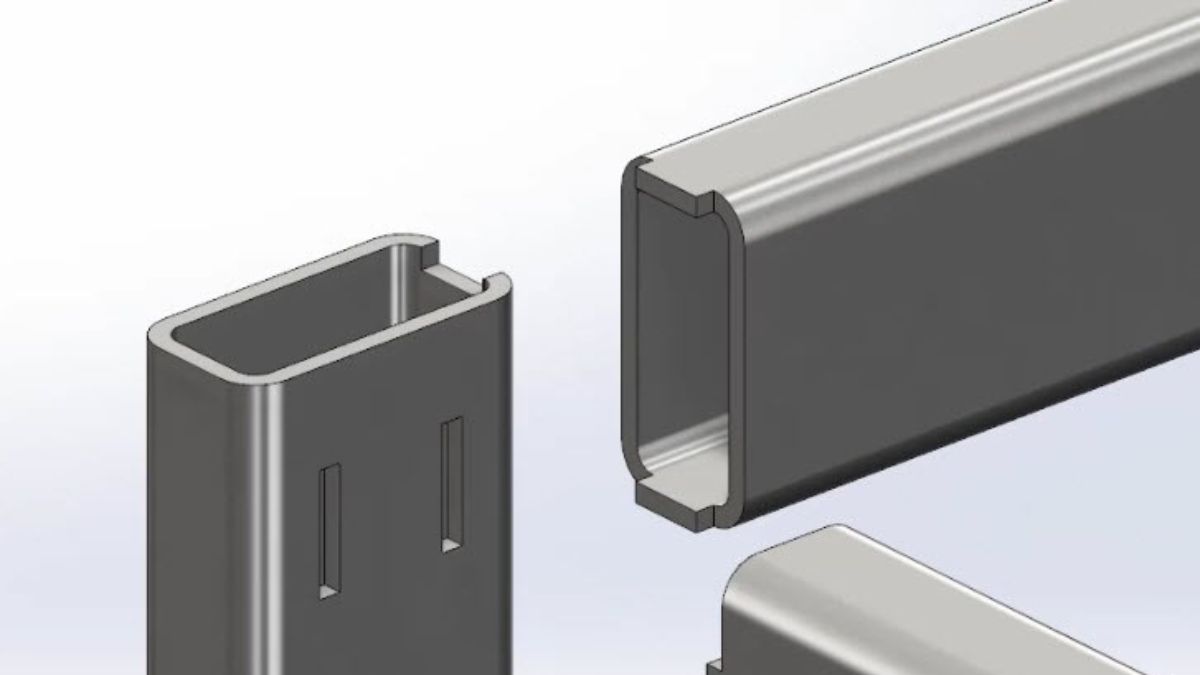 SOLIDWORKS Flow Simulation 2026 fill thin slot feature applied to gaps between extruded channels