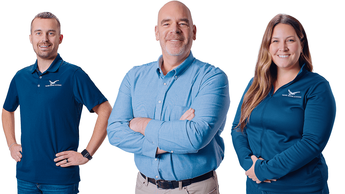 group of Hawk Ridge employees
