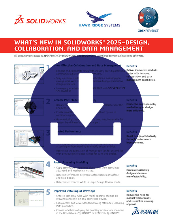 Download the Top 10 Design and Collaboration Features in SOLIDWORKS 2025