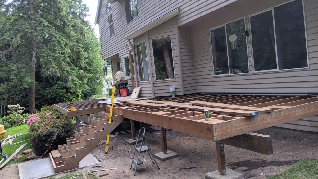 Bringing backyard deck designed in solidworks to life 