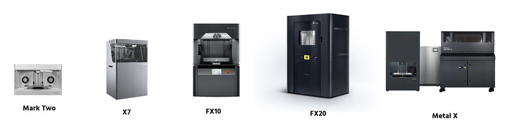 Markforged 3D printer lineup 