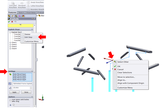 SolidWorks - Exploded Views with Multi-Body Parts in 6 Steps