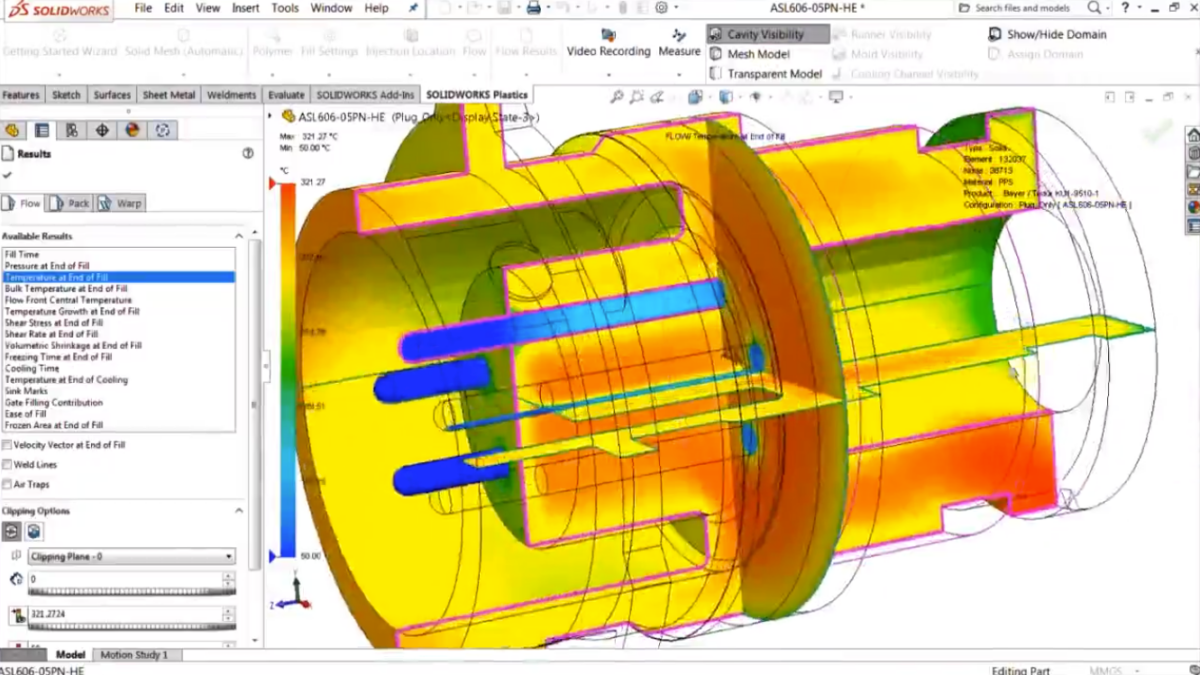 Design an Overmolded Part with SOLIDWORKS Plastics