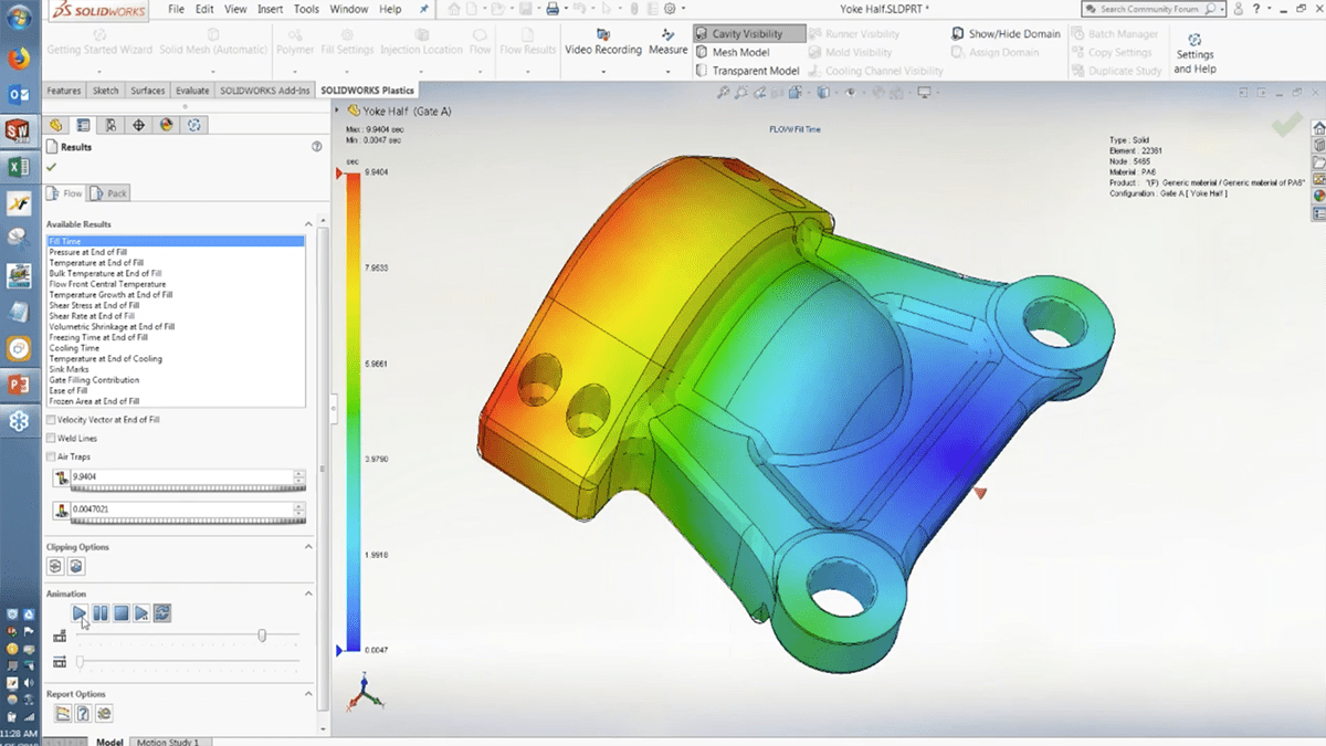 Taking the Stress out of Injection Molded Parts with SOLIDWORKS Plastics