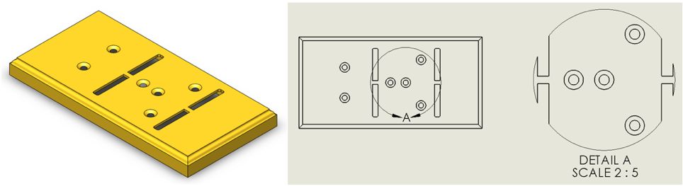 Modifying the Border of a Detail View in SOLIDWORKSMany users are unaware that the standard circular detail view sketch can be overridden with any other type of sketch geometry in order to capture only the desired information in a detail view. This articl