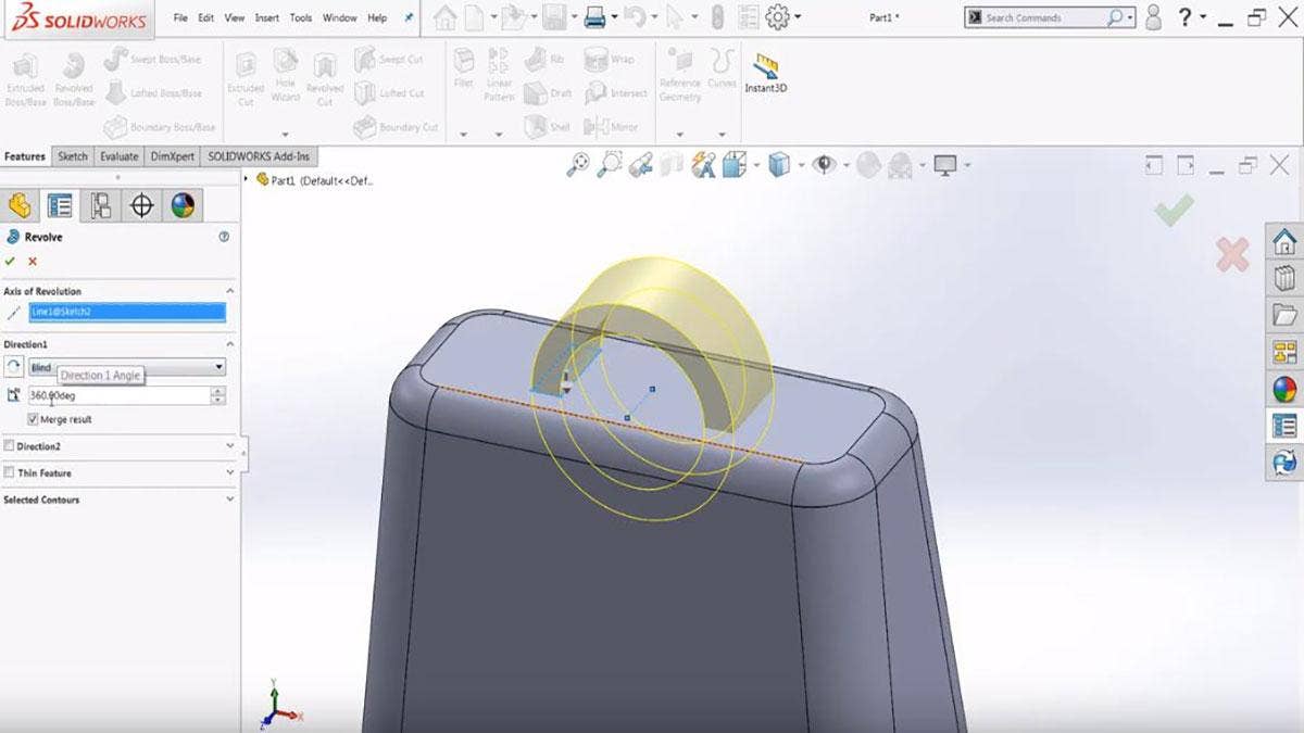 Features Basics in SOLIDWORKS
