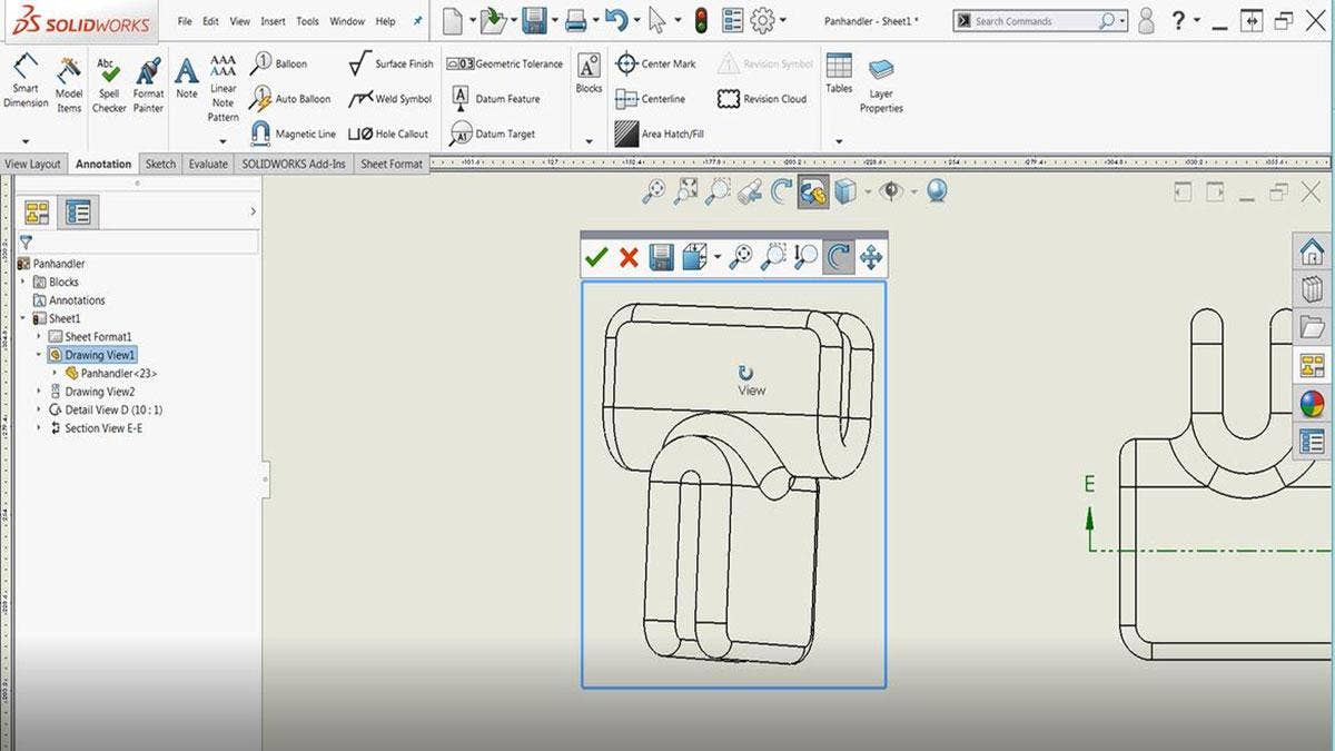 SOLIDWORKS: How to Rotate Drawing Views in 3D