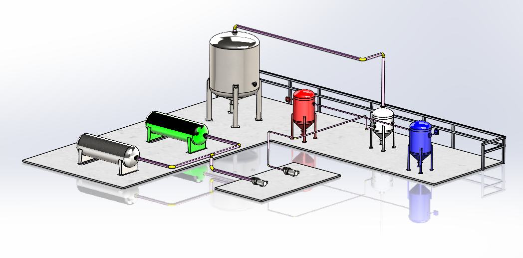 A pipe design using SOLIWORKS Routing