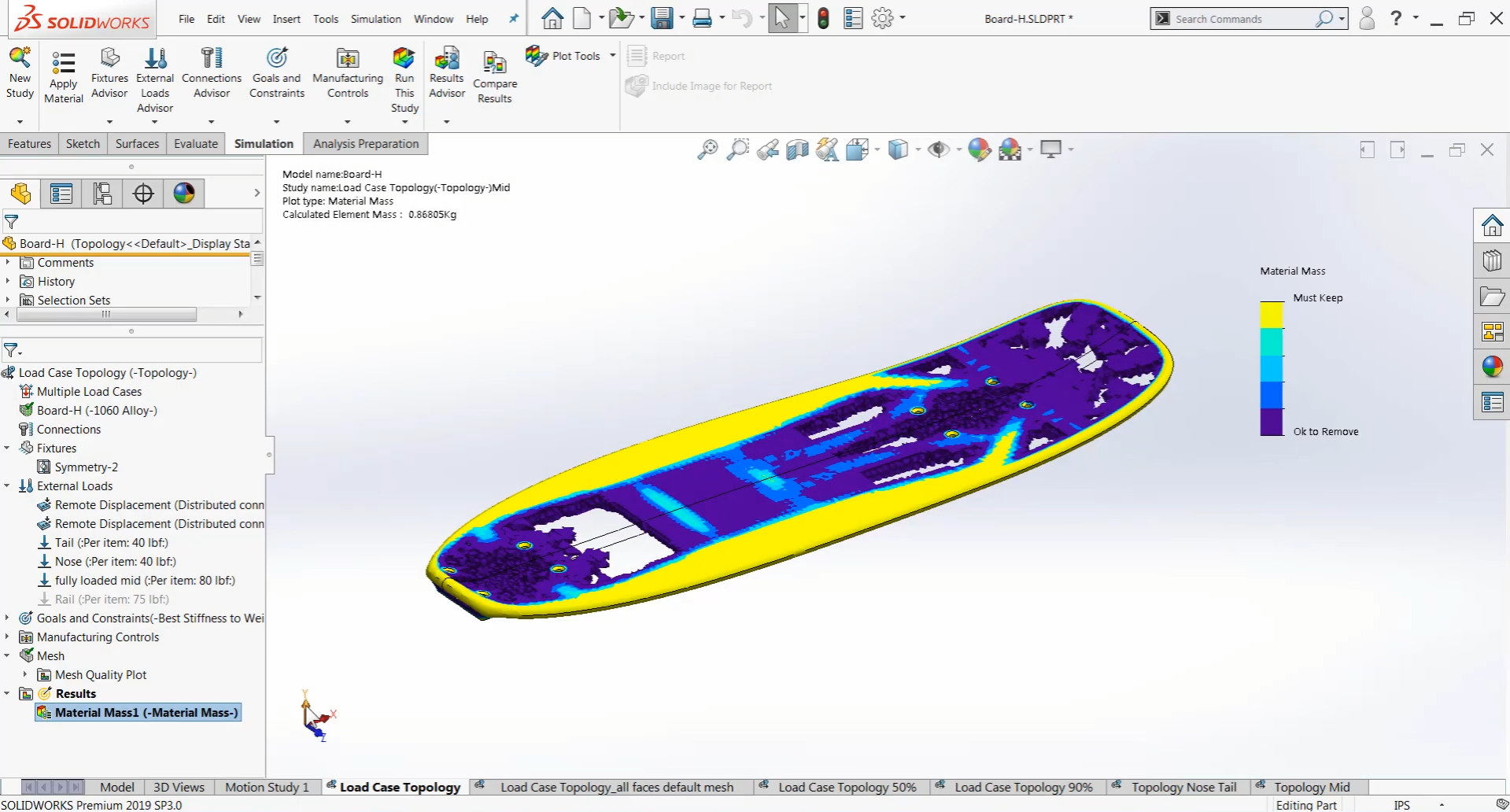 SOLIDWORKS Topology Optimization Results