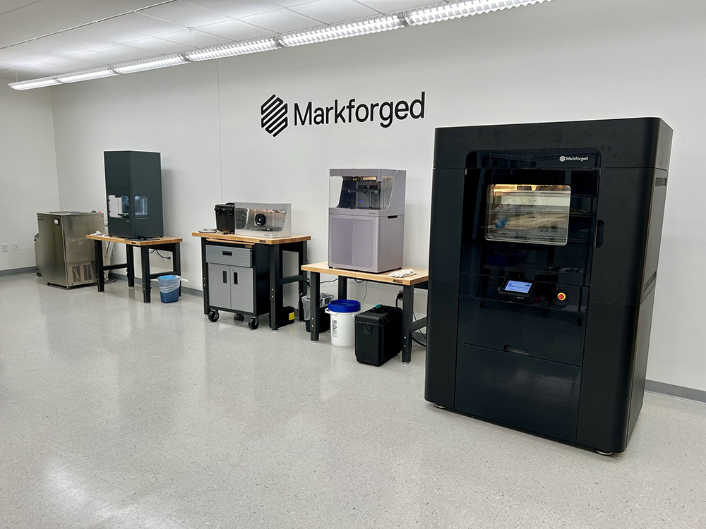 An example Markforged print lab 