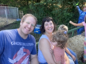 Nick with his wife and youngest daughter