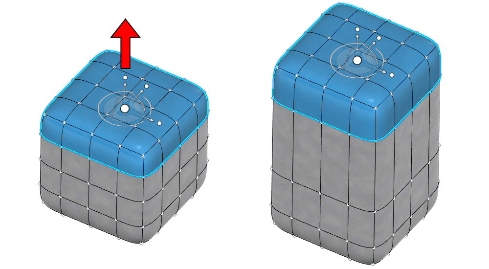 Pulling geometry into desired shape in xShape