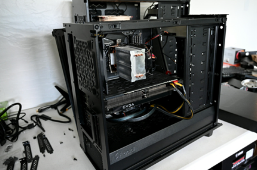 A typical computer hardware setup for SOLIDWORKS CAD