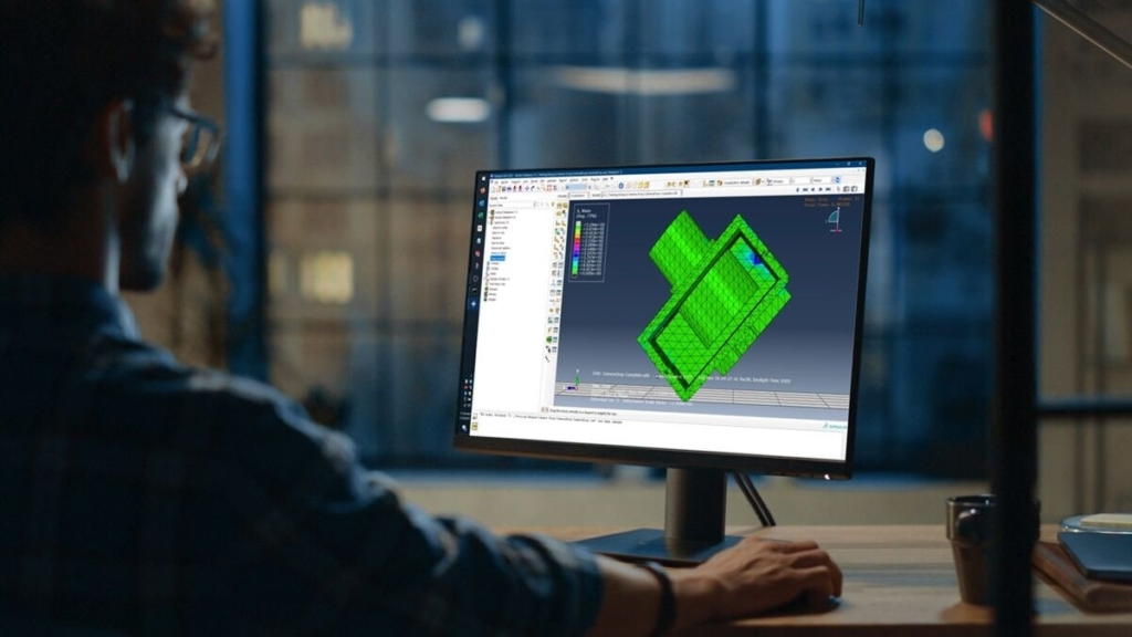 Engineer leveraging SIMULIA advanced simulation