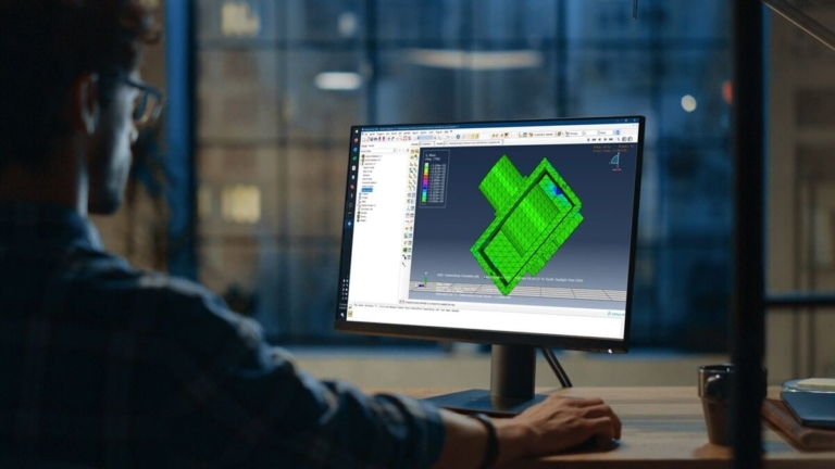 Engineer leveraging SIMULIA advanced simulation