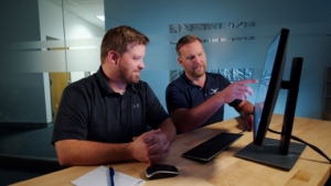 Hawk Ridge Systems technical engineers using solidworks