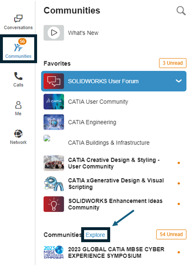 Explore new 3DEXPERIENCE communities