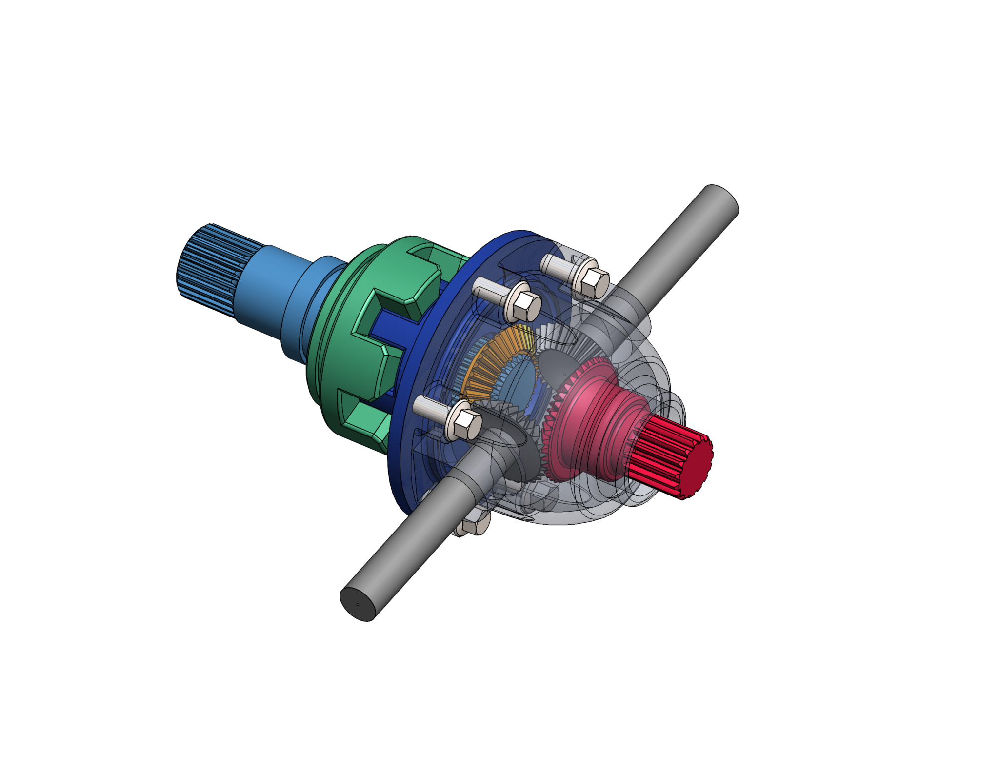 A multi-part component using SOLIDWORKS Assembly