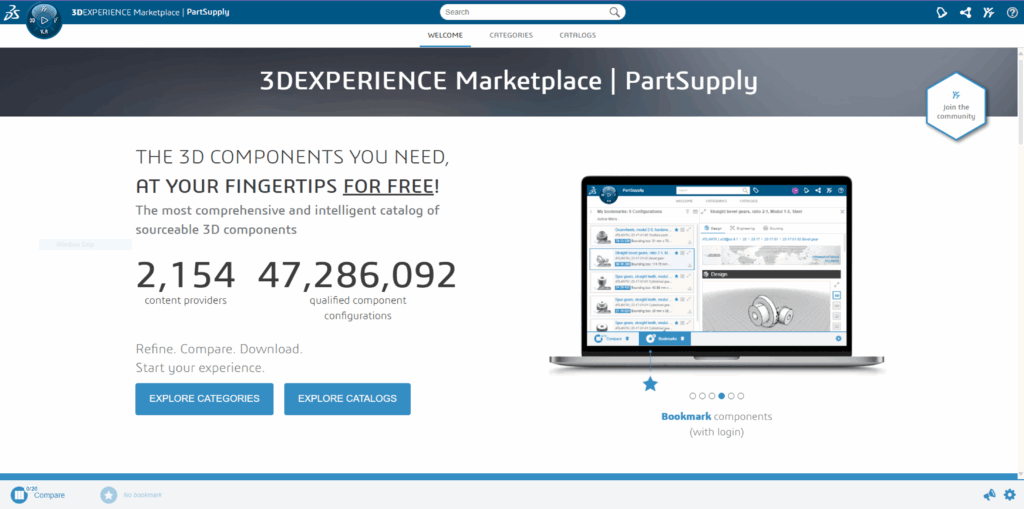 PartSupply Welcome Page