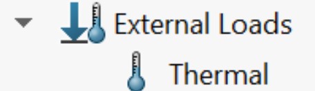 Thermal external load in SOLIDWORKS Simulation