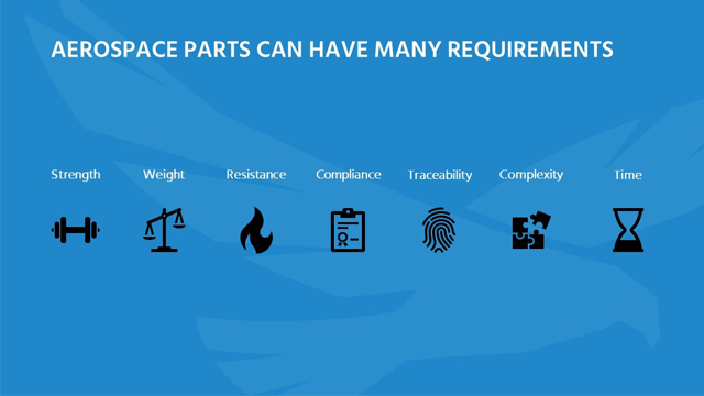 Parts used in the aerospace industry must meet many requirements – and this can mean that many manufacturing options are off the table. 