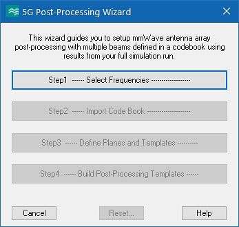 SIMULIA CST 5G Post-Processing Wizard