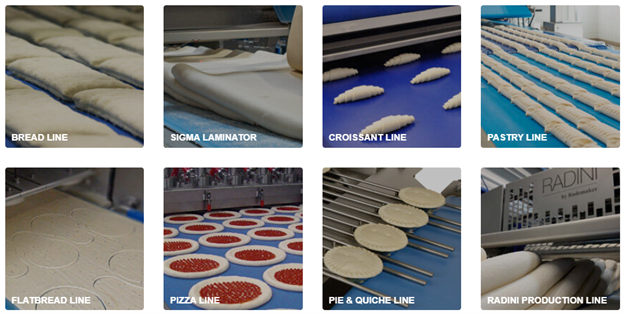 Different types of pastries that Rademaker’s bakery equipment can produce 