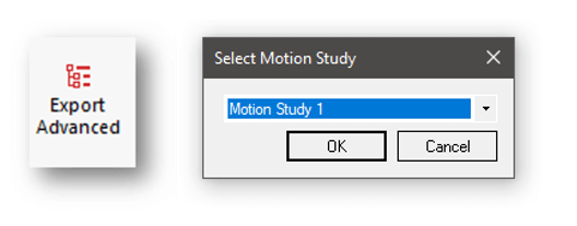 Select Motion Study_SOLIDWORKS Visualize