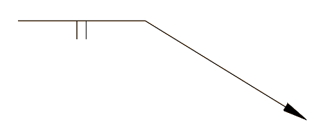 Arrow showing a square weld in SOLIDWORKS