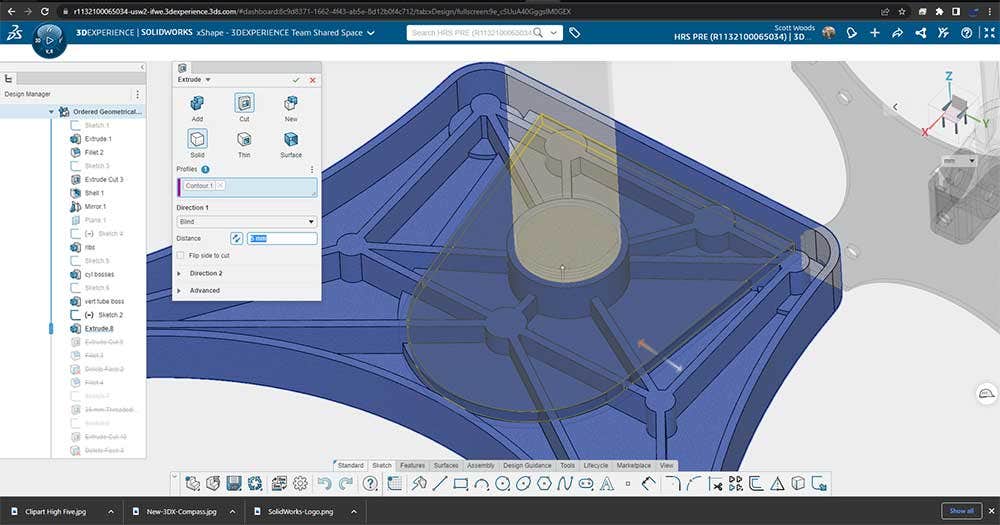 Additional tools available within 3DEXPERIENCE SOLIDWORKS