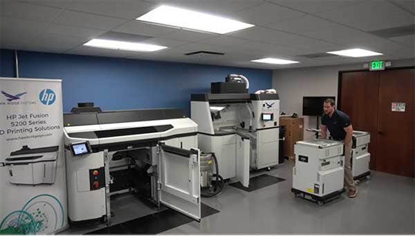 The HP MJF 5200 is a common production printing system on the market today. 