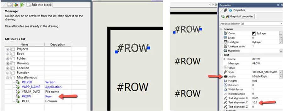 Text alignment in SOLIDWORKS Electrical attributes