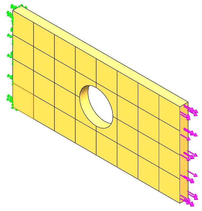 CAD model simulation example
