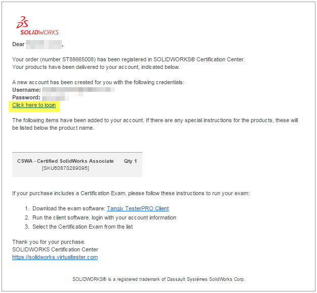 Confirmation Email