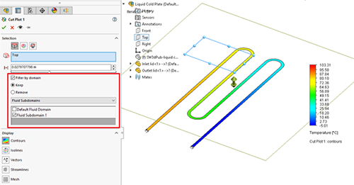 Isolated closed loop simulation in SOLIDWORKS Flow Simulation