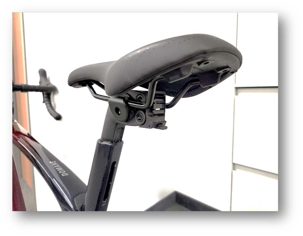 The male Blendr bike mount that attaches a light
