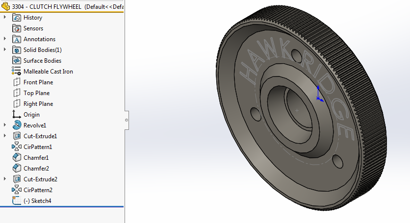 solidworks-flywheel-with-default-feature-names