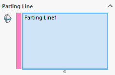 Figure 5: Select the pre-existing parting line. 