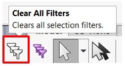 This is how to clear all Selection Filters.