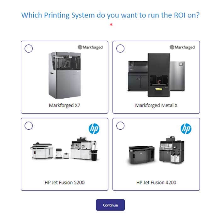 Choosing the 3D printing system for your ROI calculations