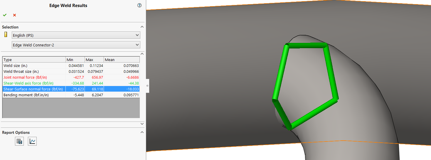 SolidWorks Simulation: Using an Edge Weld Connection - Image 6