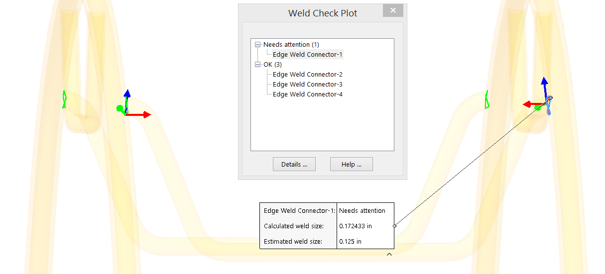 SolidWorks Simulation: Using an Edge Weld Connection - Image 7