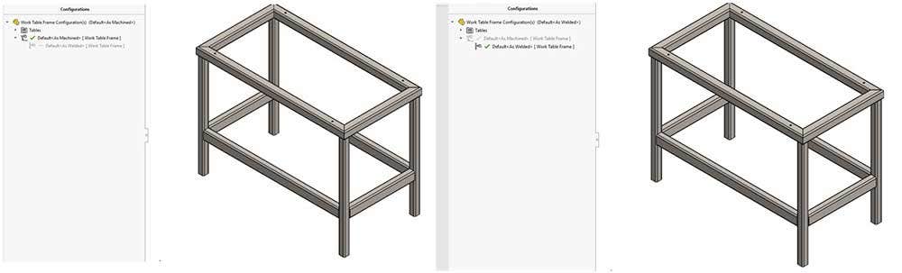 Using Feature Manager tree in SOLIDWORKS for weldments