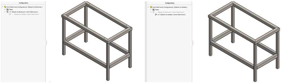 Utilizing As Machined configuration in SOLIDWORKS