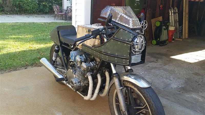  Electric motorcycle Erik made a few years ago and is a work-in-progress. It's a bit of a death-trap at the moment but it does work!