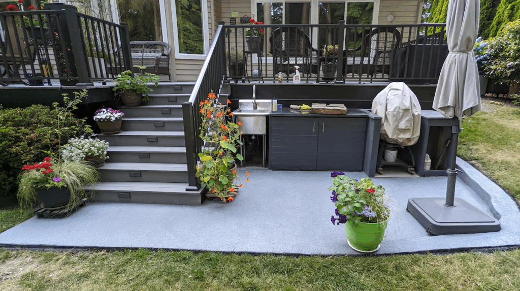 Final build of the deck designed in solidworks