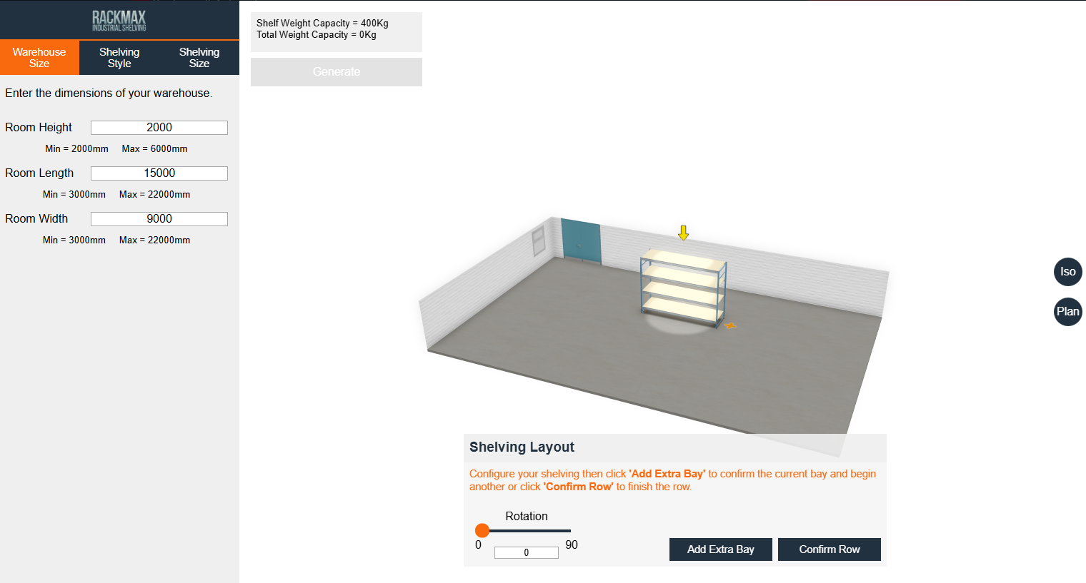 DriveWorks Pro 3D CPQ of custom shelving