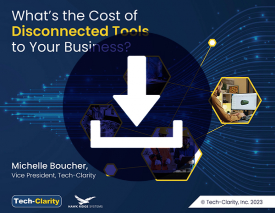 Download the Tech Clarity report on disconnected manufacturing tools