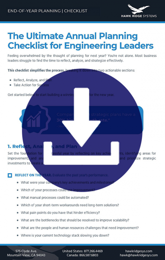 Annual planning checklist download graphic